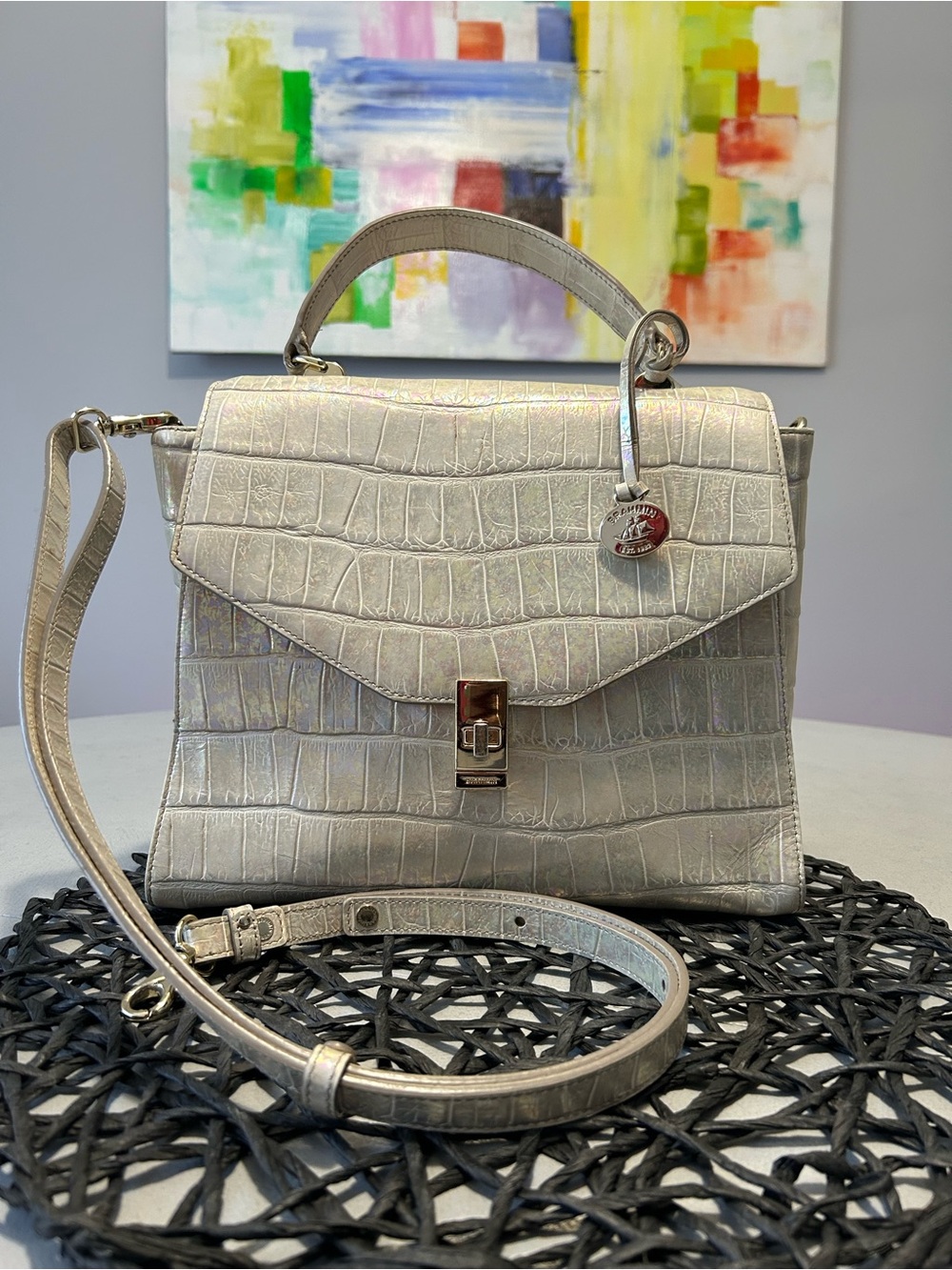 Brahmin Ingrid Ivory Calypso Satchel